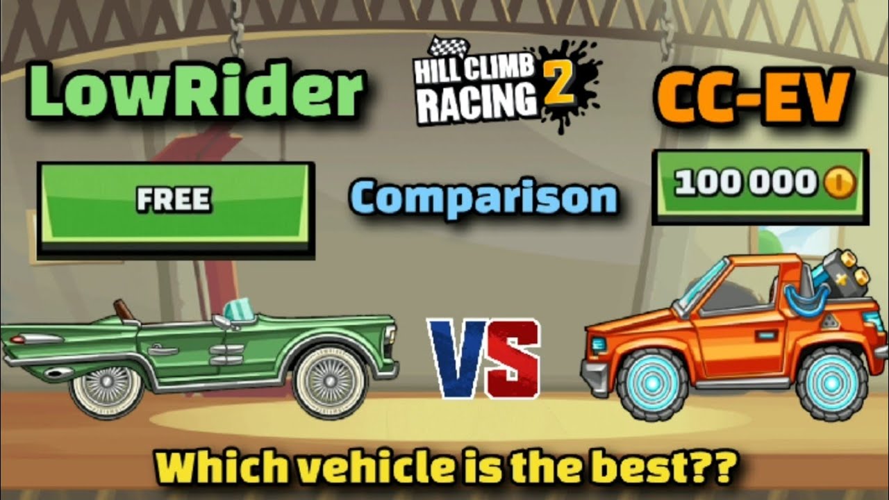 HILL CLIMB RACING 2 - NEW VEHICLE LOWRIDER GAMEPLAY 