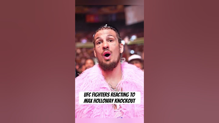 UFC Fighters Reacting To Max Holloway Knockout #ufc #ufc300 #reaction #knockouts