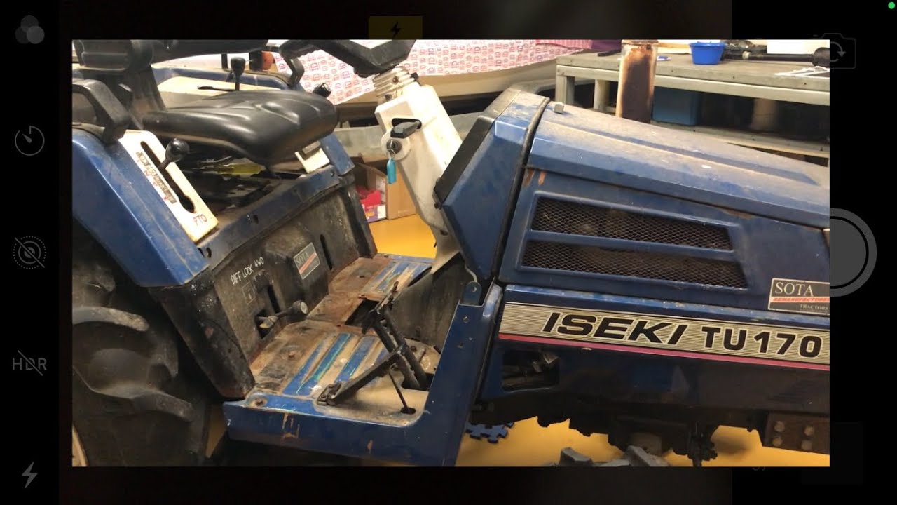 Iseki TU170 Tractor Sticky Throttle Cable YouTube