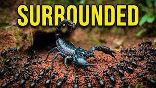 Giant Scorpion vs. Swarm of Ants: Brutal Underground Defense!