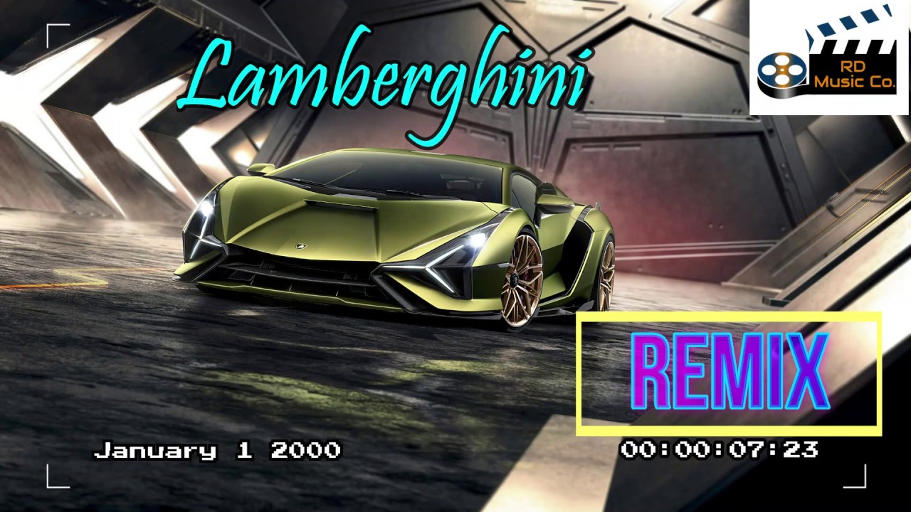 Синий lamborghini remix
