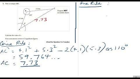 Pearson-Edexcel GCSE to A-level Transition Trigonometric Ratios Exam Questions Q5
