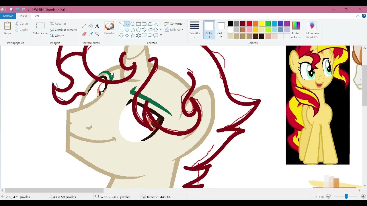 Withish sunrise / Sunset Shimmer x Fire Streak // MLP Next Gen Speedpaint