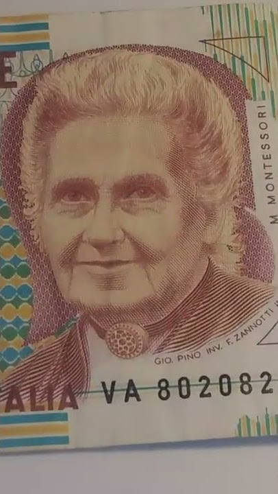 World Currency Italy 1000 Lire 1990. Obverse Side.