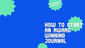 How to start an award winning vex iq journal