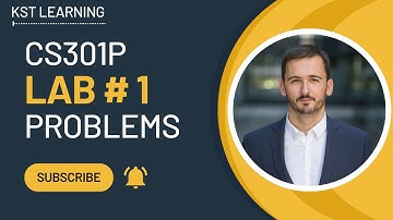 CS301P Lab 1 Problems | CS301P Lecture 1 | CS301P Short Lectures