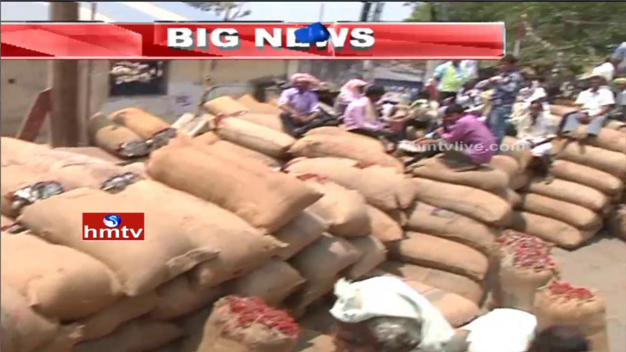 Reasons Behind Mirchi Farmers Agitation In Khammam Yard | MSP Price Issue | HMTV