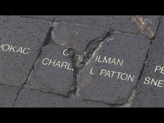 Cleveland Indians Bob Feller bricks removed from Gateway Plaza