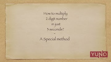 How to multiply numbers whose unit places whem added equals to 10 | Vedic Maths |  Yuno Learning