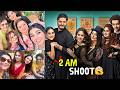Raat 2 Baje Set par sab itna tyar😳| Javeria Saud's Vlog
