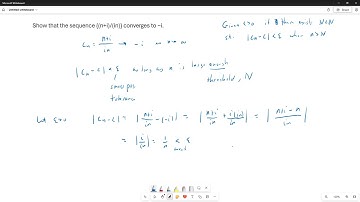 Limit of a Complex Sequence