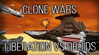 Space Engineers - Liberation Vs Droid Fleet Full Server Gameplay