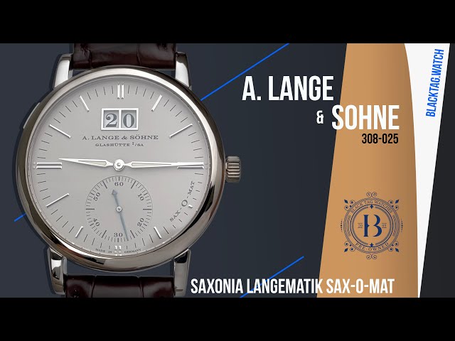 A lange and Sohne Saxonia Langematik Sax-o-mat 308 025 - YouTube