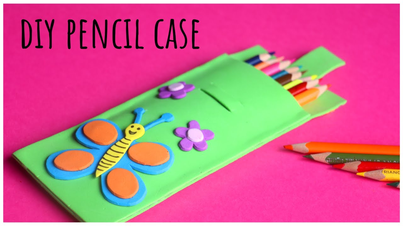 Cute DIY pencil case from paper / Handmade paper pencil case