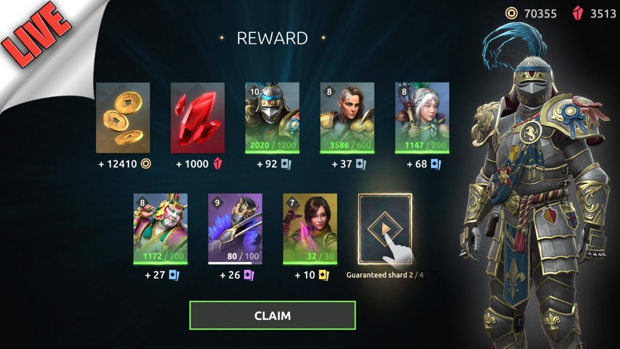 12k Gold, 1k Gems, 1 Mythic Chestπ±| SF4 Rank Push π₯| Shadow Fight 4 ...