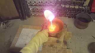 Water Casting Shibuichi Ingots - A Japanese Copper Silver Alloy