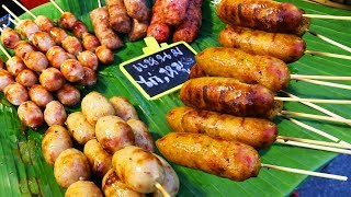 KRABI NIGHT MARKET. Thai Street food & Shopping in Krabi Town, Krabi, Thailand