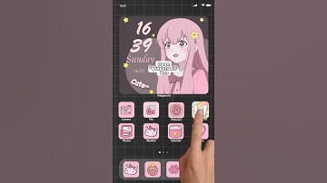 iOS 15 Home Screen idea Aesthetic themes, animated wallpapers & icons, pink and more. Widgets Kit