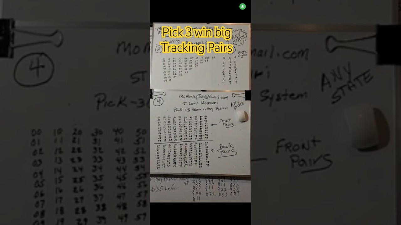 Pick 3 WIN BIG Tracking PAIRS YouTube