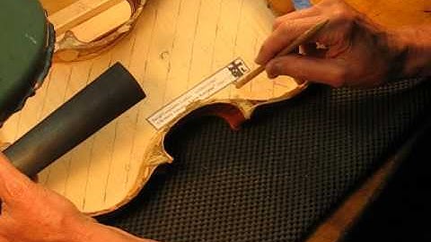 Vigdorchik Plate Tuning;  Back Plate of my Opus# 15 Violin;  Strips 1 2 3