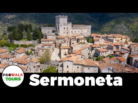 Italian Medieval Castle Town Walking Tour [4K]