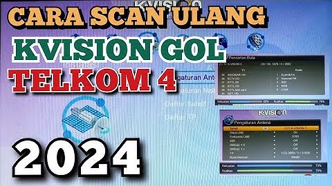 CARA SCAN ULANG KVISION TELKOM 4 | KVISION OPTUS 66 HD TELKOM 4