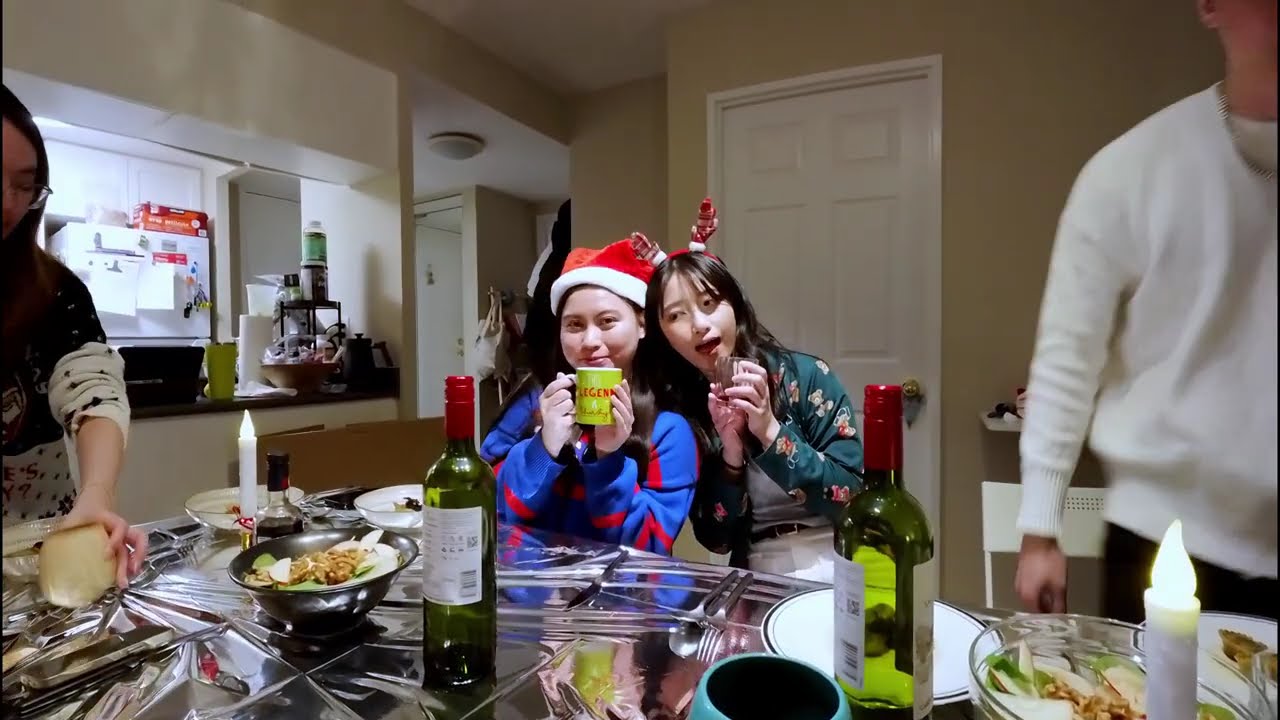 多人聖誕大餐無碼純記錄流出｜POV: celebrating Xmas with your best friend in Toronto