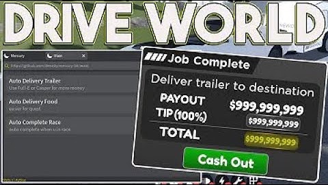 BEST Roblox Drive World Script Hack | AUTOFARM 10,000,000 Per Minute & More |PASTEBIN 2024