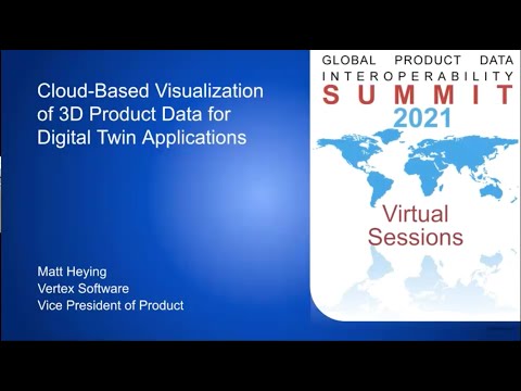 GPDIS 2021 Day 5: Cloud-Based Visualization of 3D Product Data for Digital Twin Applications