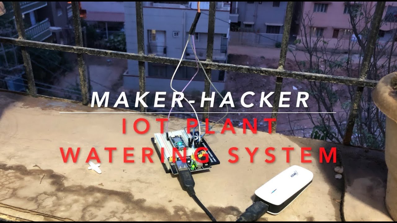 MakerHacker - IoT Plant Watering System using Particle Photon & Servo motor