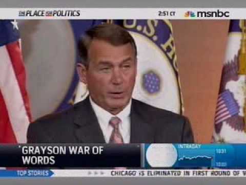 MSNBC: Alan Grayson on GOP on the Olympics: "Someo...