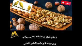 فوائد اللوز و الجوز لطيور الكناري و الحسون : Beneficios de las almendras y nueces para canarios