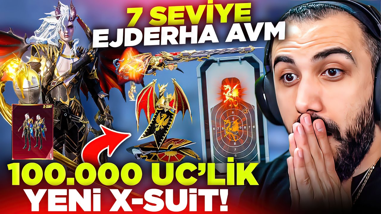 YENİ DRAVIOR X-SUİT VE 7 SEVİYE EJDER AVM GELDİ!! 😱 100.000 UC HER ŞEYİ FULLEDİK!! | PUBG MOBILE
