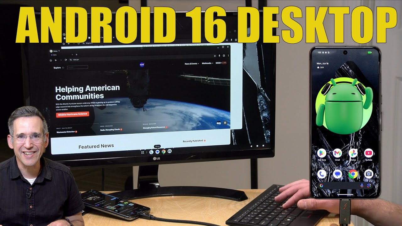 Android 16 Beta Turns Pixel Phones into a Desktop—Sorta.. - YouTube