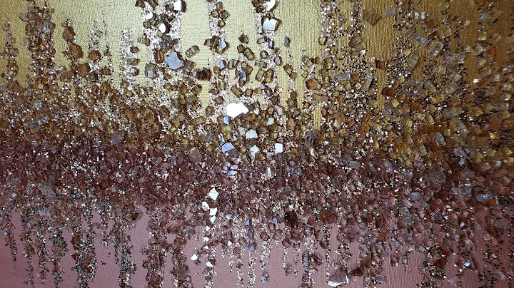 24k gold and rose gold bling bling painting!! OMG ...
