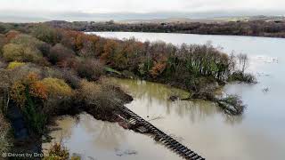 Celebrity Storm Bert's Torrential Rain Washes Away Railway at Jetty Marsh, Newton Abbot Profile