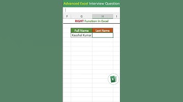 RIGHT function in excel | RIGHT formula in excel | excel interview questions excel tips & tricks