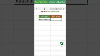 RIGHT function in excel | RIGHT formula in excel | excel interview questions excel tips &amp; tricks