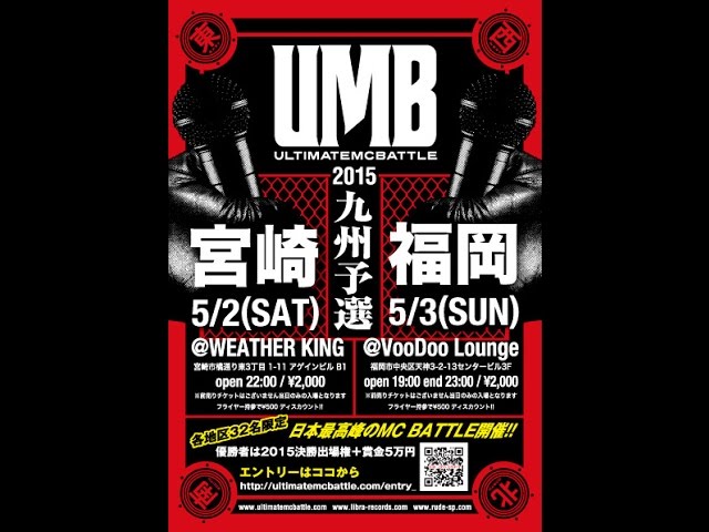 UMB 2015 宮崎予選チャンピオン