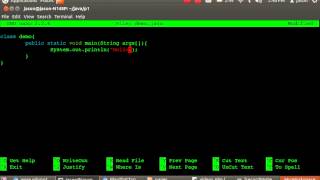 How to write java programs in linux