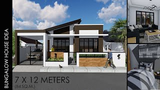 Small Bungalow House (7 X 12 meters) 84 sq.m