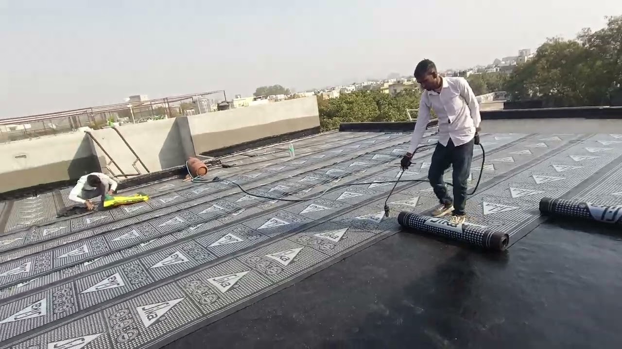 Terrace waterproofing contractors Sika APP membrane waterproofing by Ronika BuildCare Waterproofing