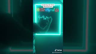 Combining Like Terms with Exponents
