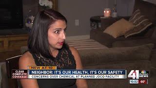 Concerns over chemical planned at JoCo facility