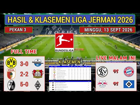 ISTANA55 x api500 - Hasil Liga Jerman Tadi Malam ~ DORTMUND vs PADERBORN ~ Bundesliga 2026 Pekan ke 3