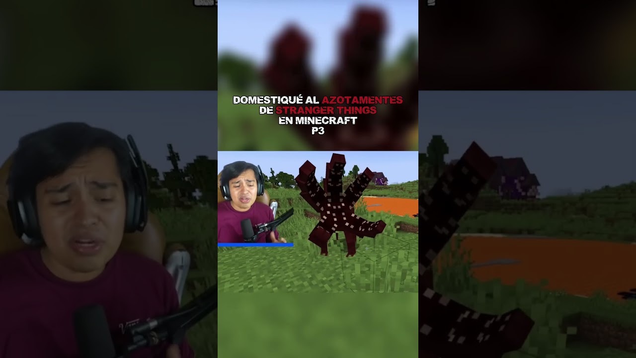 Domestiqué al AZOTAMENTES de Stranger Things en Minecraft! - P3 #minecraft #shorts