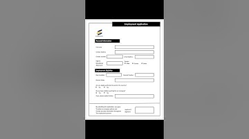 sample employment application form design #templatewarriors