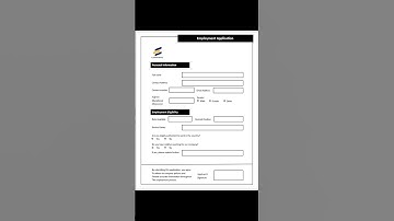 sample employment application form design #templatewarriors