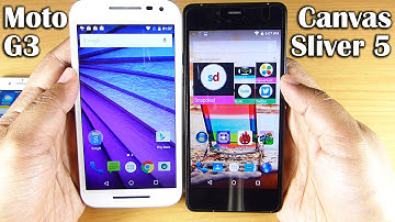 Micromax Canvas Sliver 5 Vs Moto G 3rd Gen (ft. iPhone 6)