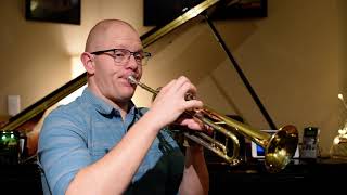 Arban pg17, #30, q=120bpm, 1 bar trades - Trumpet Exercises - Play Along!